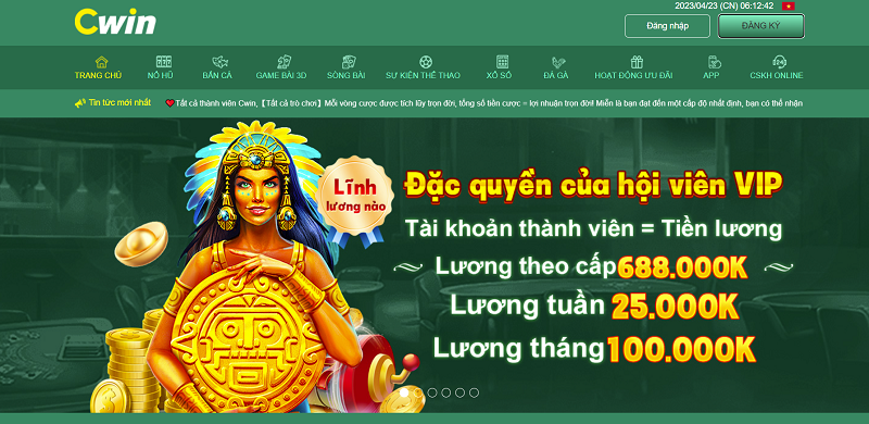 CWIN – Nhà cái tặng tiền cá cược casino đỉnh nhất Việt Nam