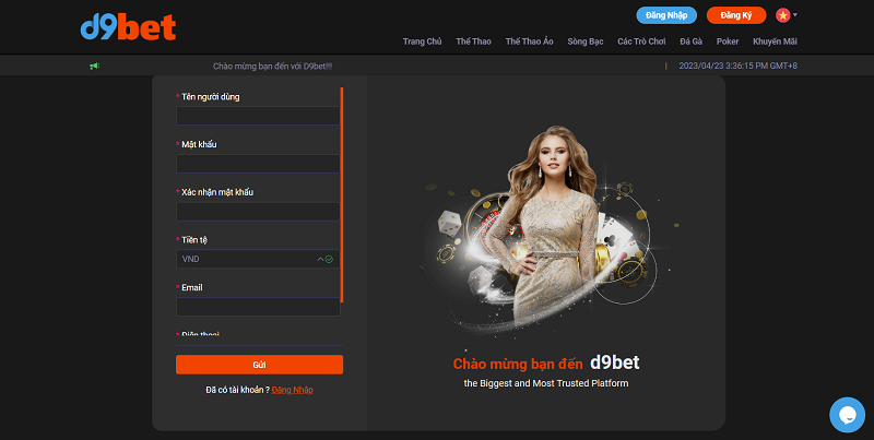 D9BET -  Nhà cái uy tín xanh chín hàng đầu cho cược thủ