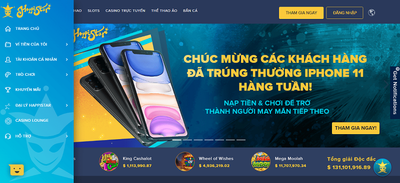 HappiStar - Ngôi sao may mắn - điểm giải trí trực tuyến hot nhất