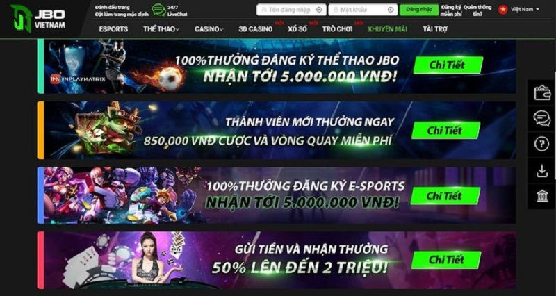 JBO - Sân chơi giải trí Esport tiên phong tại Việt Nam