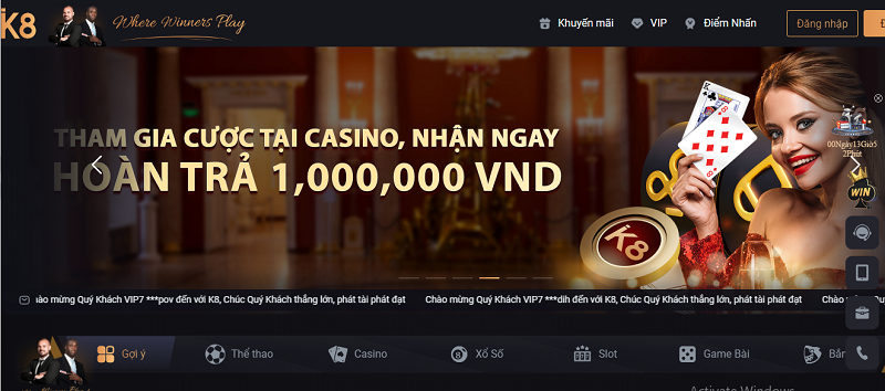 K8 - Thương hiệu nhà hợp pháp đáng tin cậy