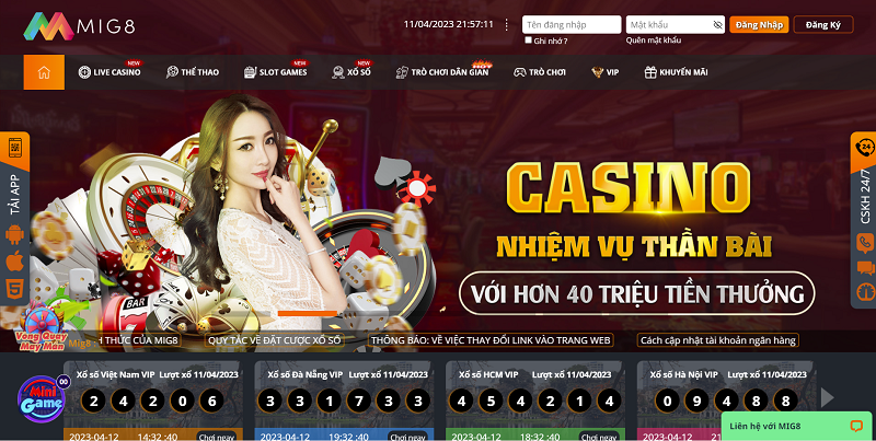 MIG8 – Nhà cái cá cược, lô đề online uy tín và đẳng cấp hàng đầu thế giới