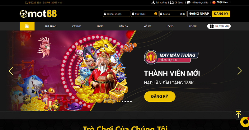 MOT88 – Nhà cái số 1 đáng trải nghiệm cá cược nhất hiện nay