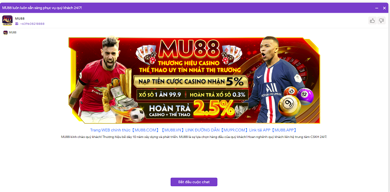 MU88 - Nhà cái cá cược được nhiều người chơi Việt bình chọn nhất