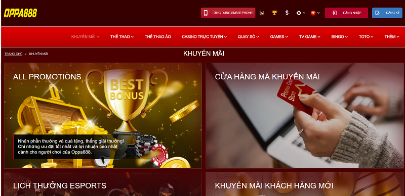 OPPA BET - Nhà cái cá cược đẳng cấp thứ thiệt