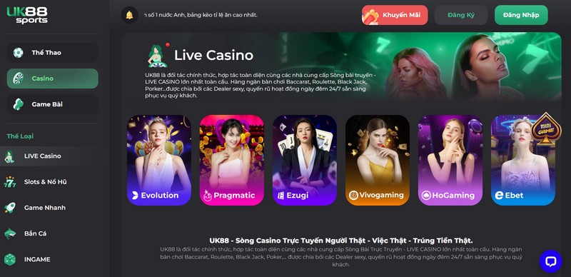 UK88 - Thiên đường đỏ đen đẳng cấp rạng danh năm châu