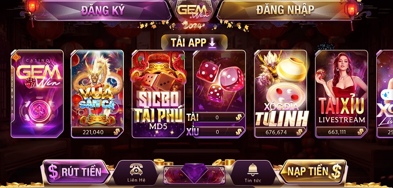 Gemwin – Cổng game đổi thưởng uy tín, nhận quà khủng